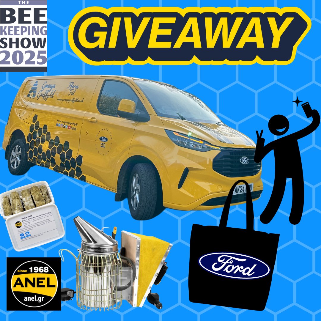 The Beekeeping Show 2025 Competition 🤳 ❗️

We’re SUPER EXCITED for the Beekeeping Show and to celebrate we’re going to be giving one lucky Beekeeping Show attendee a goody bag worth over £140! 

You will win:
ANEL Electric Heated Vaporiser Smoker with Vapour pads, Gwenyn
