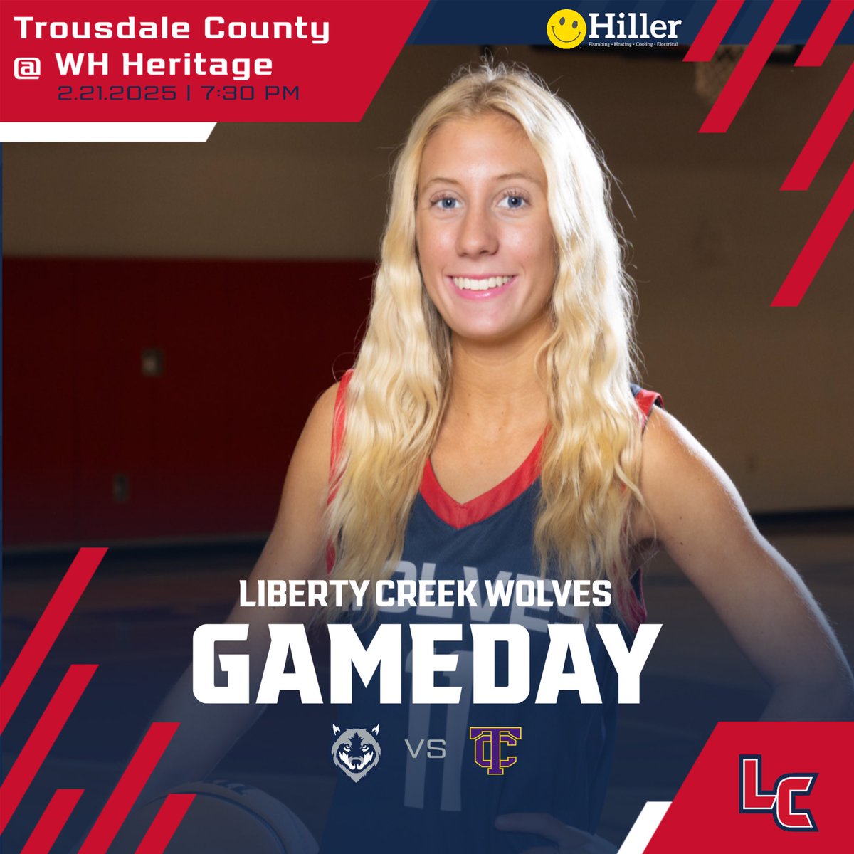 GAMEDAY - DISTRICT TOURNAMENT
🆚 Trousdale County 
⏰ 7:30
📍 WH Heritage  
📺 NFHS 
•
•
#Team3 #LetsRoll #GoWolves