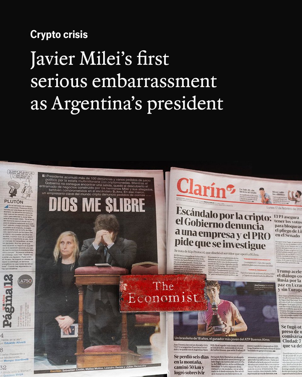Last week the Argentinian president posted online in favour of a  cryptocurrency. Thousands bought it and the price surged. But then it  collapsed. Mr Milei deleted his post. Now he is facing