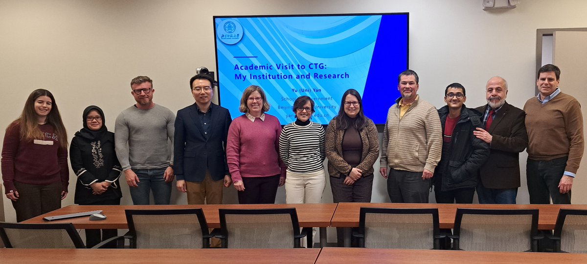 CTG UAlbany (@ctgualbany) on Twitter photo Enjoyed the discussion with our latest <a href="/CTGUAlbany/">CTG UAlbany</a> Visiting Scholar, Professor <a href="/yuyan1520/">严宇</a> from Beijing Normal University. Great opportunity for <a href="/RockefellerColl/">Rockefeller College</a> & <a href="/UAlbanyCEHC/">CEHC</a> #PhD students & faculty to share #research on #DigitalGovernment #SmartCities & #AI. <a href="/BNU_1902/">Beijing Normal University</a> Enjoyed the discussion with our latest <a href="/CTGUAlbany/">CTG UAlbany</a> Visiting Scholar, Professor <a href="/yuyan1520/">严宇</a> from Beijing Normal University. Great opportunity for <a href="/RockefellerColl/">Rockefeller College</a> & <a href="/UAlbanyCEHC/">CEHC</a> #PhD students & faculty to share #research on #DigitalGovernment #SmartCities & #AI. <a href="/BNU_1902/">Beijing Normal University</a>
