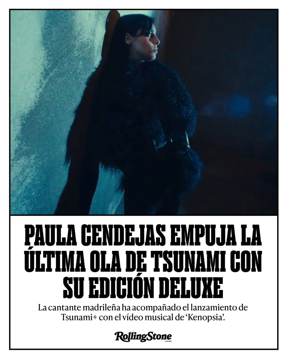 Rolling Stone en Español - ESPAÑA (@rollingstonees) on Twitter photo .<a href="/PaulaCendejas/">la cendejas</a> está lista para cerrar la etapa de su aclamado EP ‘Tsunami' y ha compartido su edición deluxe con tres canciones extra. 🤩 Además del single que titula al disco original, ‘El cielo’ y ‘Kenopsia’ completan el lanzamiento de 'Tsunami+'. 🔗
es.rollingstone.com/paula-cendejas… .<a href="/PaulaCendejas/">la cendejas</a> está lista para cerrar la etapa de su aclamado EP ‘Tsunami' y ha compartido su edición deluxe con tres canciones extra. 🤩 Además del single que titula al disco original, ‘El cielo’ y ‘Kenopsia’ completan el lanzamiento de 'Tsunami+'. 🔗
es.rollingstone.com/paula-cendejas…