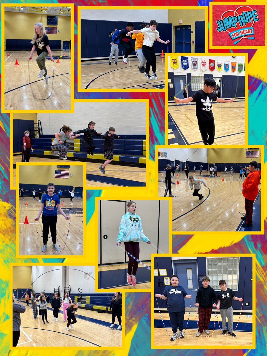 Hillcrest 💙💛 was excited to participate in the <a href="/American_Heart/">American Heart Association</a> Kids Heart Challenge this week!