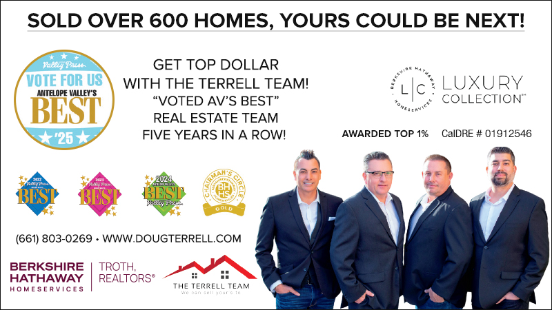 DougTerrell3's tweet image. 💥𝐈𝐭'𝐬 𝐭𝐡𝐚𝐭 𝐭𝐢𝐦𝐞 𝐨𝐟 𝐲𝐞𝐚𝐫 𝐚𝐠𝐚𝐢𝐧 - 𝐭𝐢𝐦𝐞 𝐟𝐨𝐫 𝐭𝐡𝐞 𝐓𝐞𝐫𝐫𝐞𝐥𝐥 𝐓𝐞𝐚𝐦 to be voted the best real estate team in the Antelope Valley! 💥 😍𝑻𝑯𝑨𝑵𝑲 𝒀𝑶𝑼!!😍

Check out The Terrell Team. Check it out now! 

heritage.secondstreetapp.com/og/d759187d-c1…