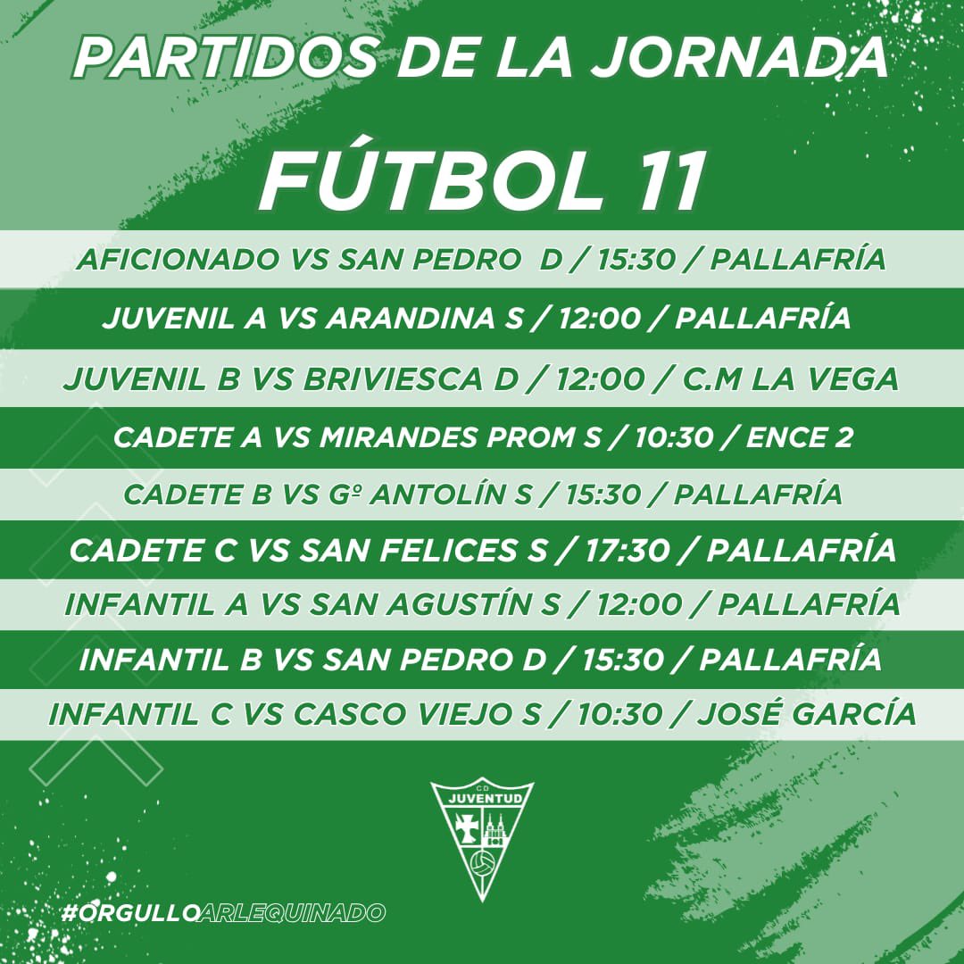 👀 Esta es nuestra 𝑨𝑮𝑬𝑵𝑫𝑨 𝑫𝑬𝑷𝑶𝑹𝑻𝑰𝑽𝑨 para este fin de semana.