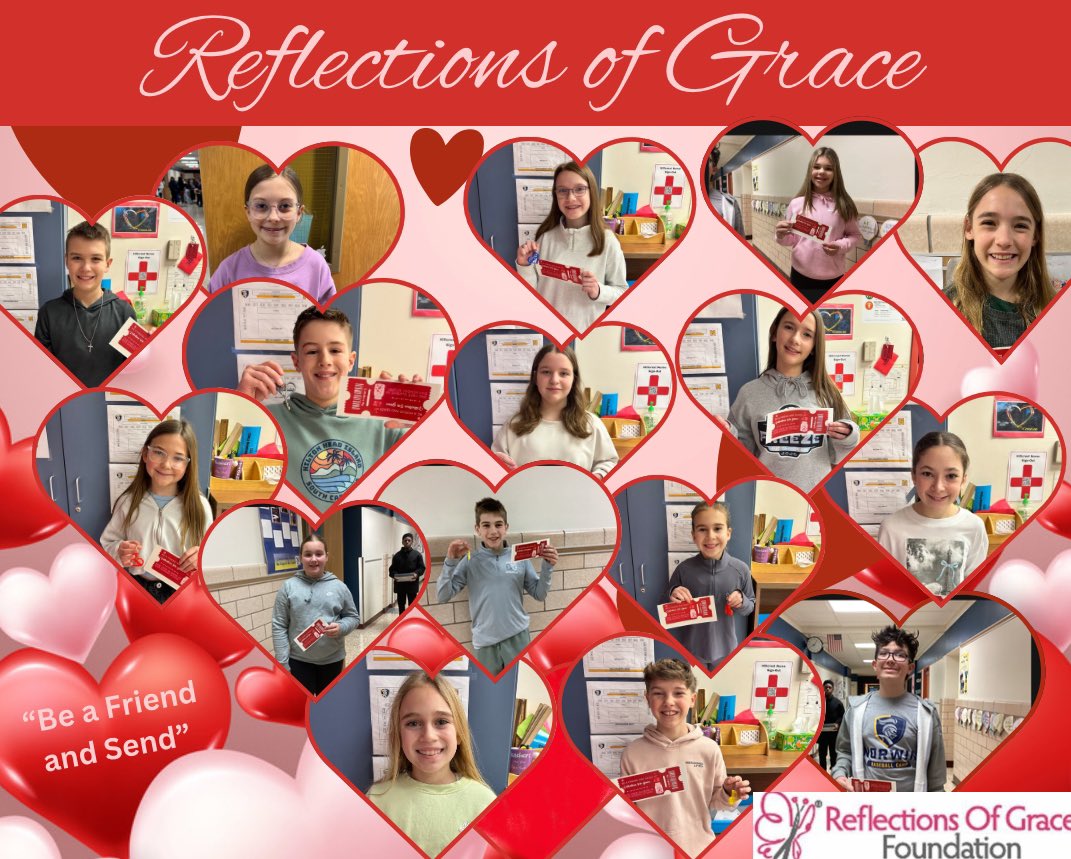 This year 📅, Hillcrest 💙💛 raised over $3,300 for <a href="/ReflectsOfGrace/">Reflections Of Grace</a> through Valentines ❤️ for Grace 🦋 We were happy to spread kindness for an amazing 🤩 cause!
