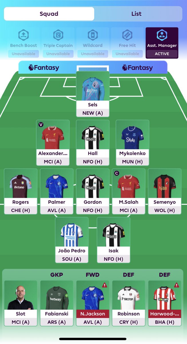 FPL_Caddy's tweet image. Guys, need help ❗️

1. Jackson &amp;gt; Wissa  and Gordon &amp;gt; Kluivert
Or 
2. Jackson &amp;gt; Cunha and Gordon &amp;gt; Mbeumo

Or anything else?