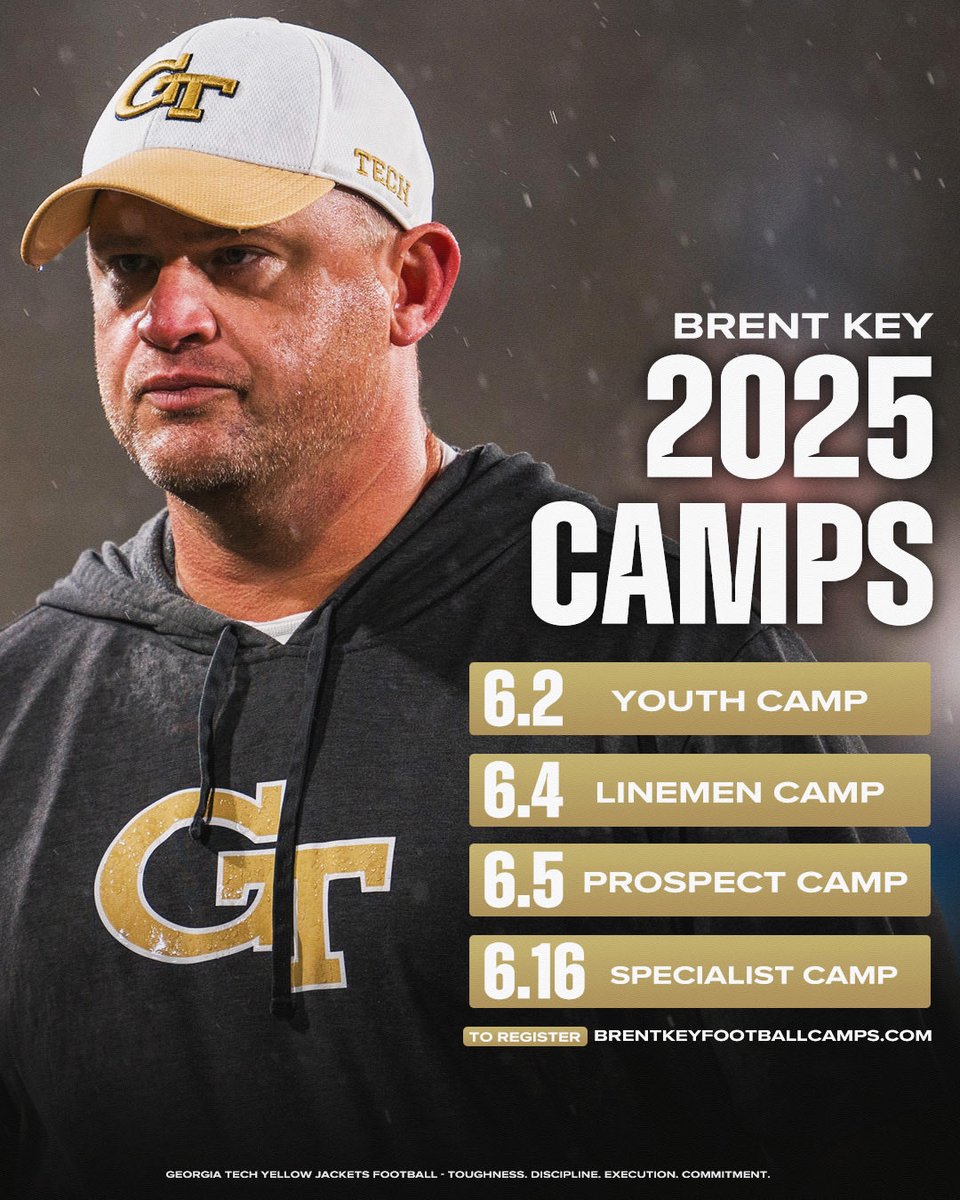 Don’t miss out on these opportunities to get coached and evaluated by an outstanding ⁦<a href="/GeorgiaTechFB/">Georgia Tech Football</a>⁩ staff!