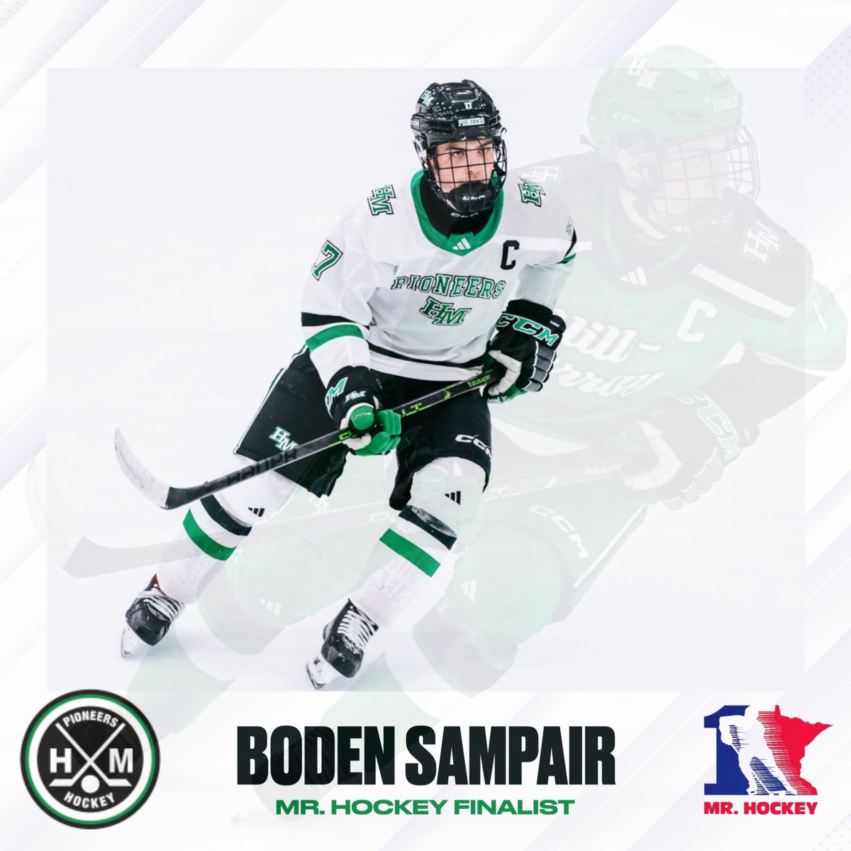 Hill-Murray Hockey (@hmboyshockey) on Twitter photo Congratulations to Pioneer Captain,<a href="/BodenSampair/">Boden Sampair</a>, for being nominated for the <a href="/MrHockeyAward/">Mr. Hockey Minnesota</a>! Congratulations to Pioneer Captain,<a href="/BodenSampair/">Boden Sampair</a>, for being nominated for the <a href="/MrHockeyAward/">Mr. Hockey Minnesota</a>!