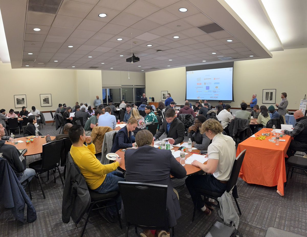 WUEngineering's tweet photo. Widener hosted an exciting 11th hour bid simulation competition on campus this week! Construction management students put tightened a proposal, interacted with industry members and competed against other universities! Widener placed third in its first year of competition! https://t.co/T6ZejfyV1D