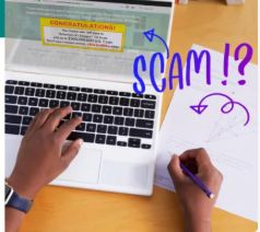 Internet scams are part of being online today, but many kids might not be aware of them. How do we help our students avoid being tricked into clicking malicious links or giving out private information? Review this concept with your 5th graders. buff.ly/432o7Fn