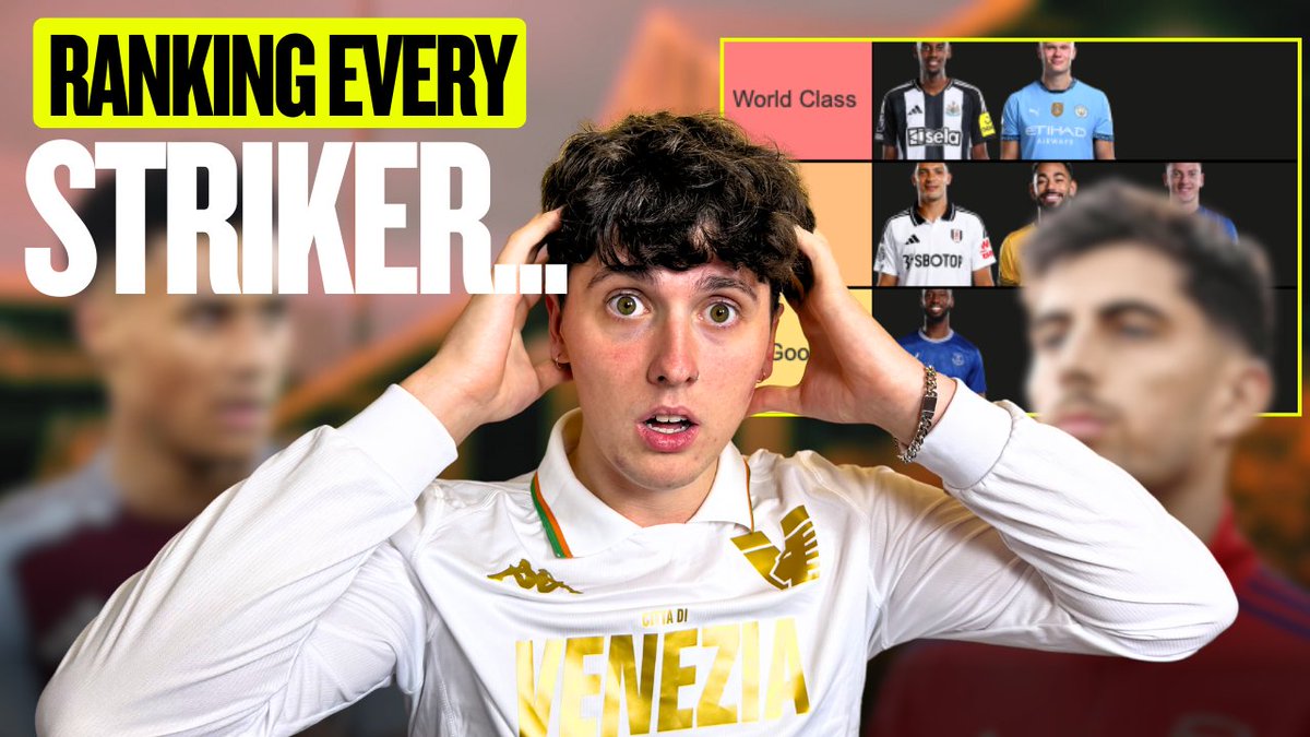 JosephSouthan's tweet photo. Check out my latest YouTube video! 🍿

@AshEdwards02 and I ranked every Premier League Striker! 🧐

Link in the reply below 👇 https://t.co/pSiY2xbG6g