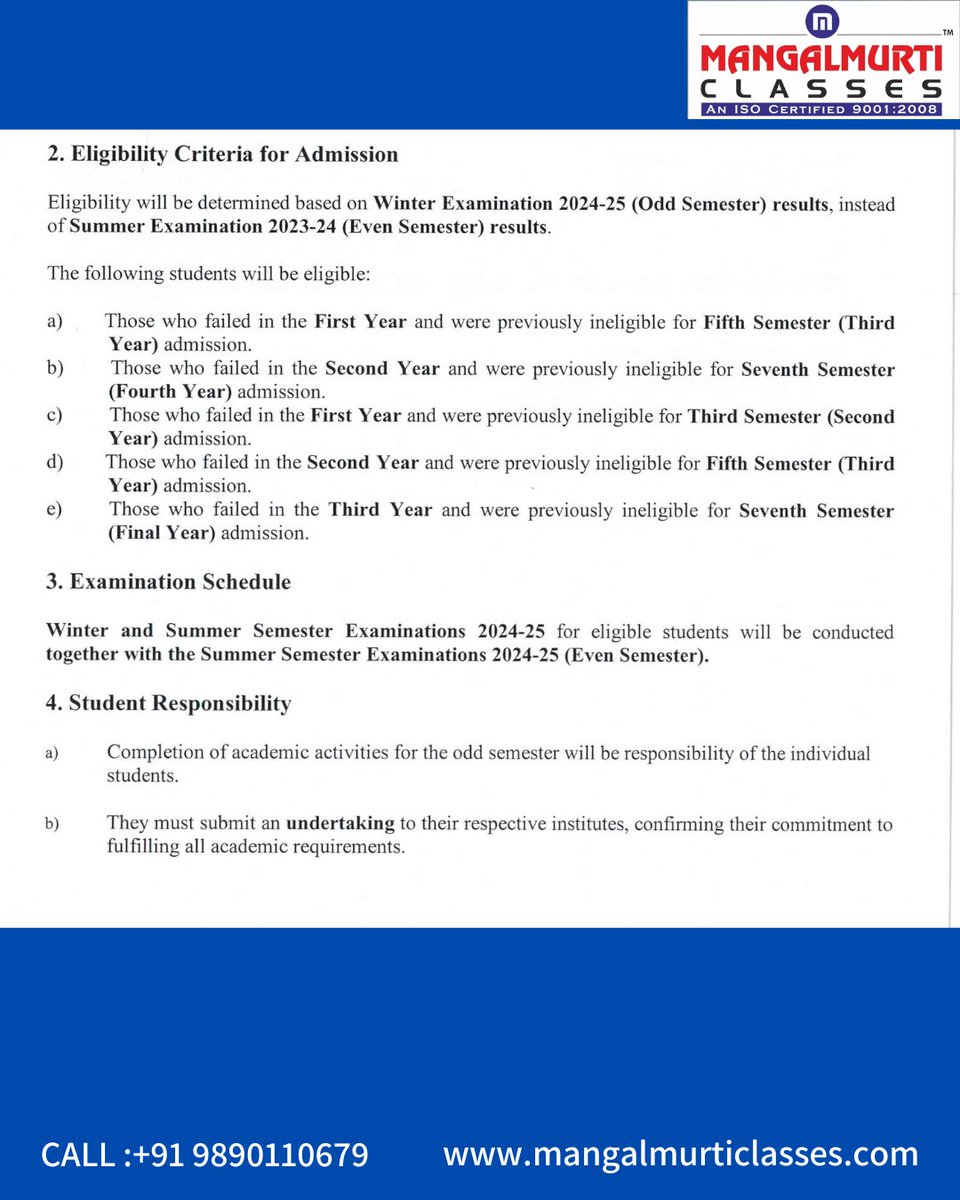 MangalmurtiC's tweet image. 🔔 Attention Engineering Students! 🔔

University of Mumbai has announced the Carry-On Facility for Engineering Degree students for the Academic Year 2024-25 🎓📢

#MumbaiUniversity #EngineeringUpdates #CarryOnFacility #AcademicYear2024 #StudentNotice