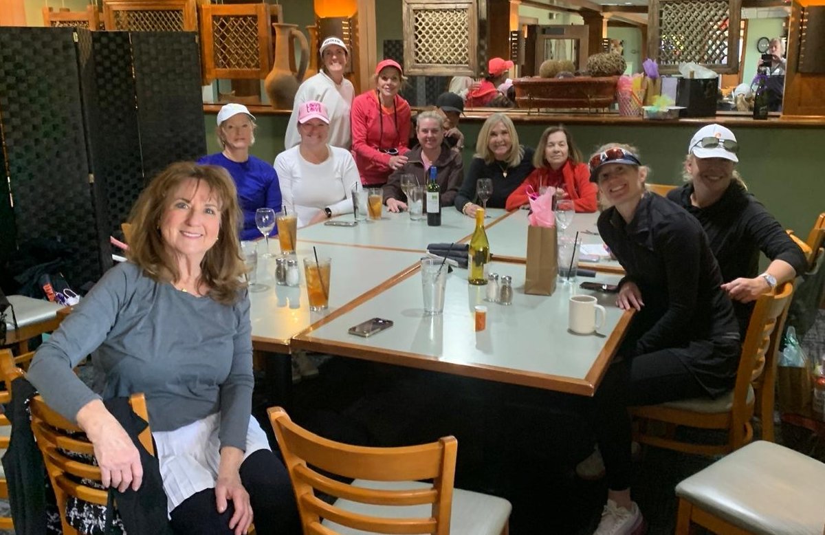 Tanoan_CC's tweet photo. Yesterday’s ladies’ luncheon for one of our tennis groups at #TanoanCC! Another great day of play followed by some good food and wine in the Zia Café. https://t.co/zAsnJ4NKjJ