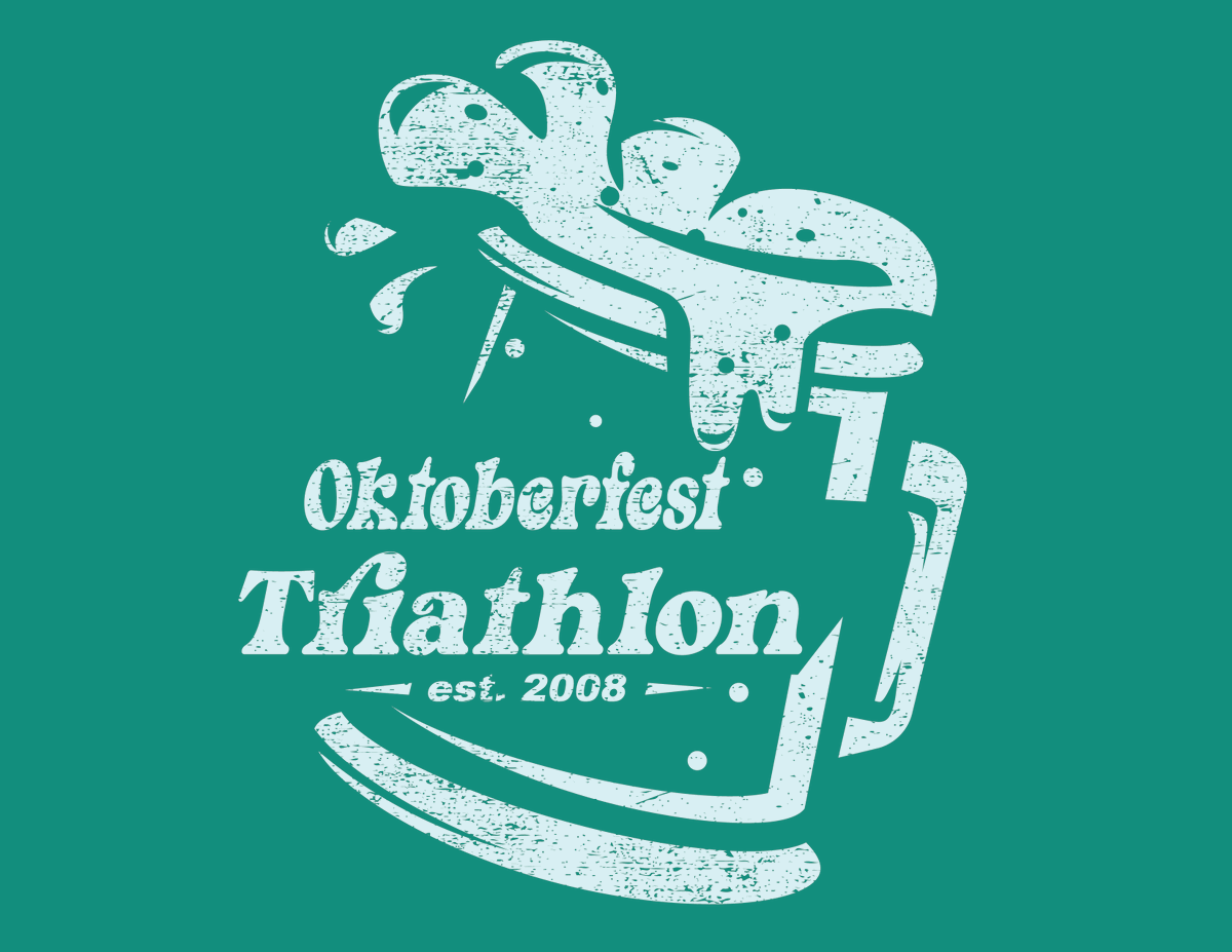 The party of the season is a long way away, but it's never too early for a t-shirt preview!  The Oktoberfest Sprint Triathlon on September 21st, 2025.