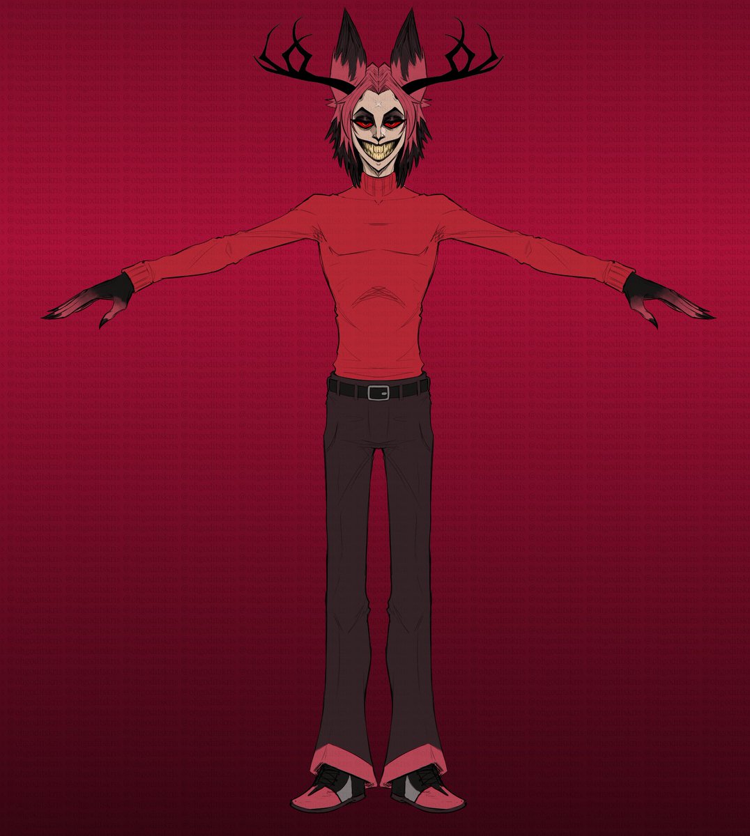 Feeling a bit cute, a bit evil, a bit nostalgic perhaps? >:3

#HazbinHotel #hazbin #helluva #2dart #modelconcept