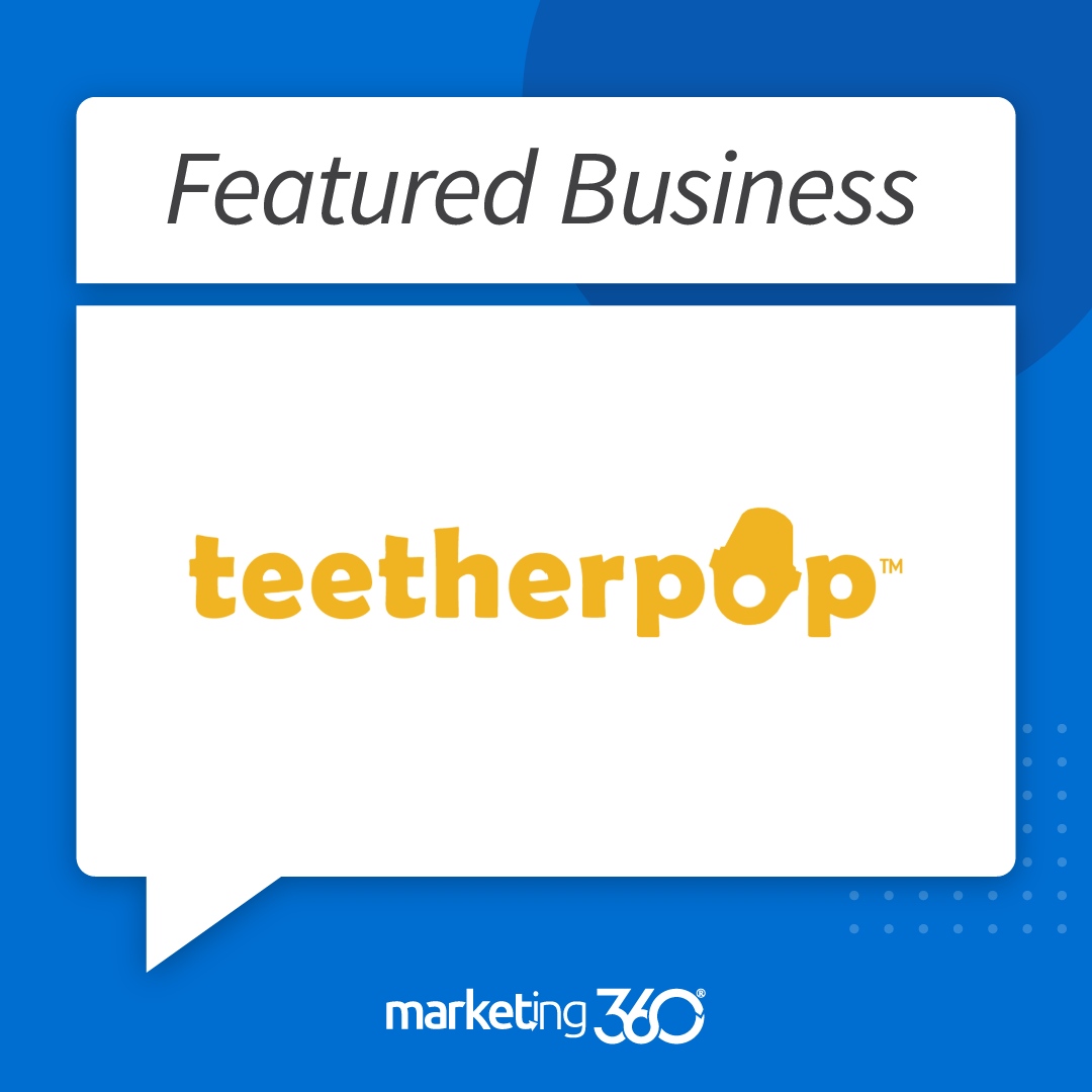 Meet teetherpop™! 🎉 This awesome teether is made in the USA &amp; is perfect for holding yummy liquids &amp; baby’s first purees. It tickles tiny taste buds while soothing sore gums as those little teeth start to shine! Check them out at teetherpop.com
#FeaturedBusiness