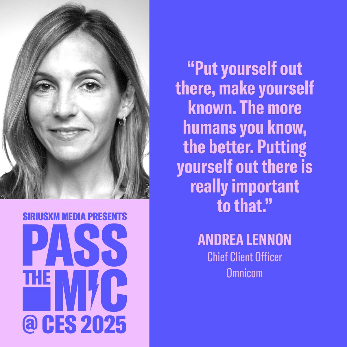 Omnicom (@omnicom) on Twitter photo Andrea Lennon, Omnicom's Chief Client Officer joins <a href="/SiriusXMMedia/">SiriusXM Media</a> to discuss her focus on the deliverance of growth and exceptional client experiences.
Listen to the conversation exploring vision, ambition and what it takes to make yourself known: bit.ly/41pKGTn Andrea Lennon, Omnicom's Chief Client Officer joins <a href="/SiriusXMMedia/">SiriusXM Media</a> to discuss her focus on the deliverance of growth and exceptional client experiences.
Listen to the conversation exploring vision, ambition and what it takes to make yourself known: bit.ly/41pKGTn