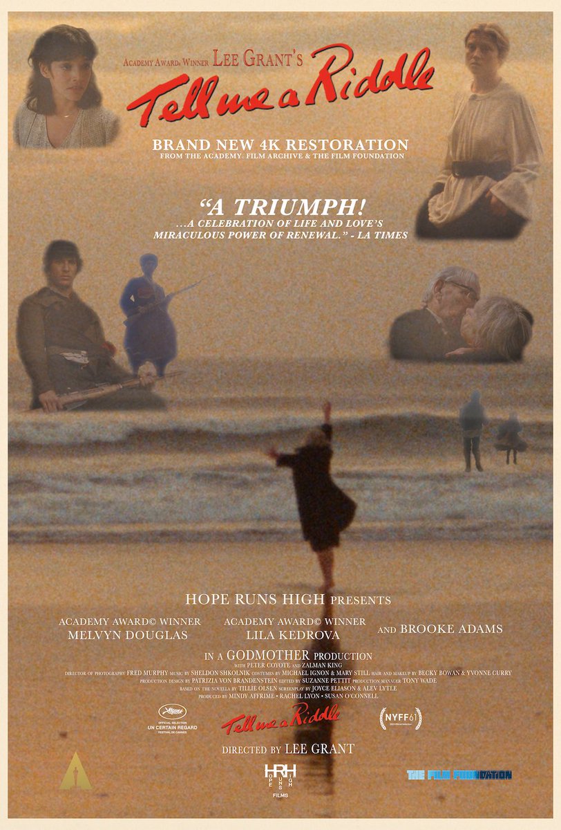 Don’t miss @theleegrant and Brooke Adams at @filmforumnyc March 17 for TELL ME A RIDDLE. 

#womeninfilm #womendirectors #80smovies #bookmovies #tillieolsen

filmforum.org/film/tell-me-a…