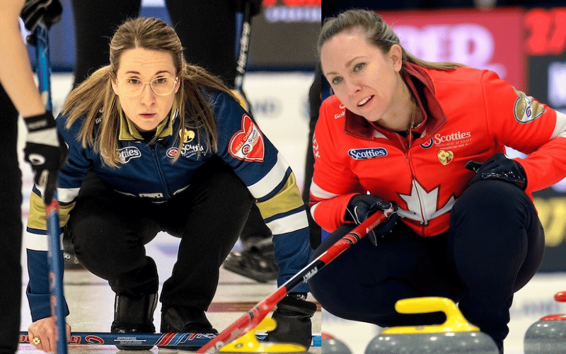 CurlingZone's tweet photo. Ottawa's Rachel Homan plays Christina Black of Halifax for a spot in the Page 1v2 game! #curling

With a previous win over Homan, Black can't be counted out!  WATCH on TSN!

Read More:
https://t.co/HOlrwNI2jh

Photos: Andrew Klaver, Curling Canada #scotties #stoh https://t.co/y6tY3XmND7
