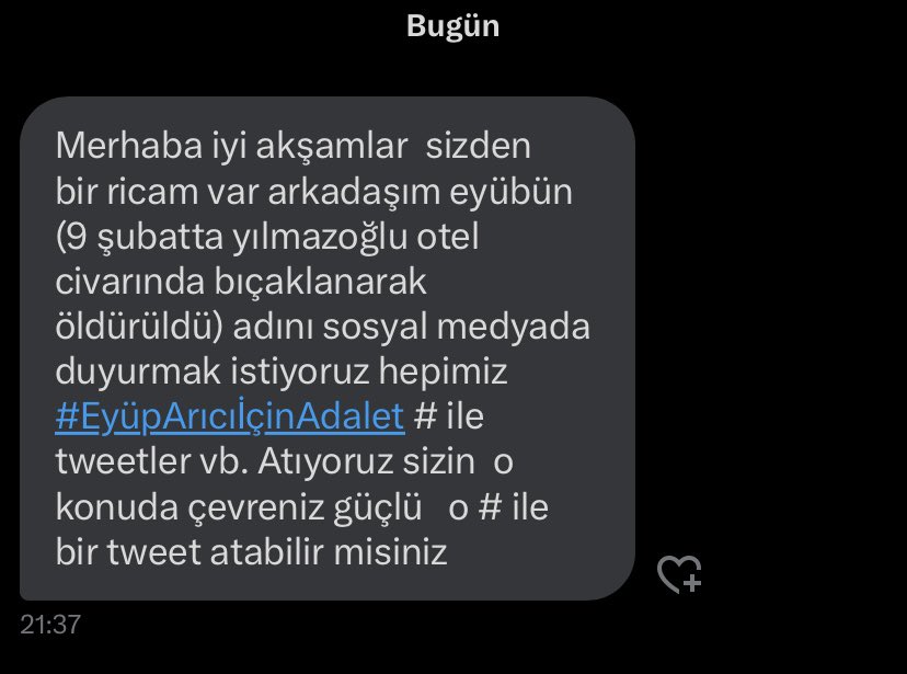 #EyüpArıcıİçinAdalet