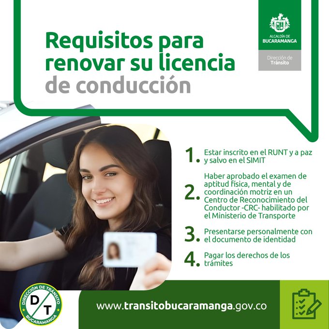 ¿Tu licencia de conducción está por vencer?  

Renovarla es más fácil de lo que piensas, asegúrate de cumplir con  los requisitos y actualiza tu documento. 

¡No dejes para mañana lo que puedes hacer hoy!  Recuerda que conducir con una licencia vencida puede generar multas y