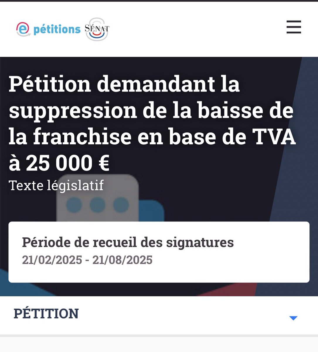 Micro-entrepreneur? Même 50€/mois, c'est une force. Inflation? Soutien familial. Femmes? Autonomie, dignité. Petit revenu, grand impact. #MicroEntreprise #AutonomieFemmes

petitions.senat.fr/initiatives/i-…