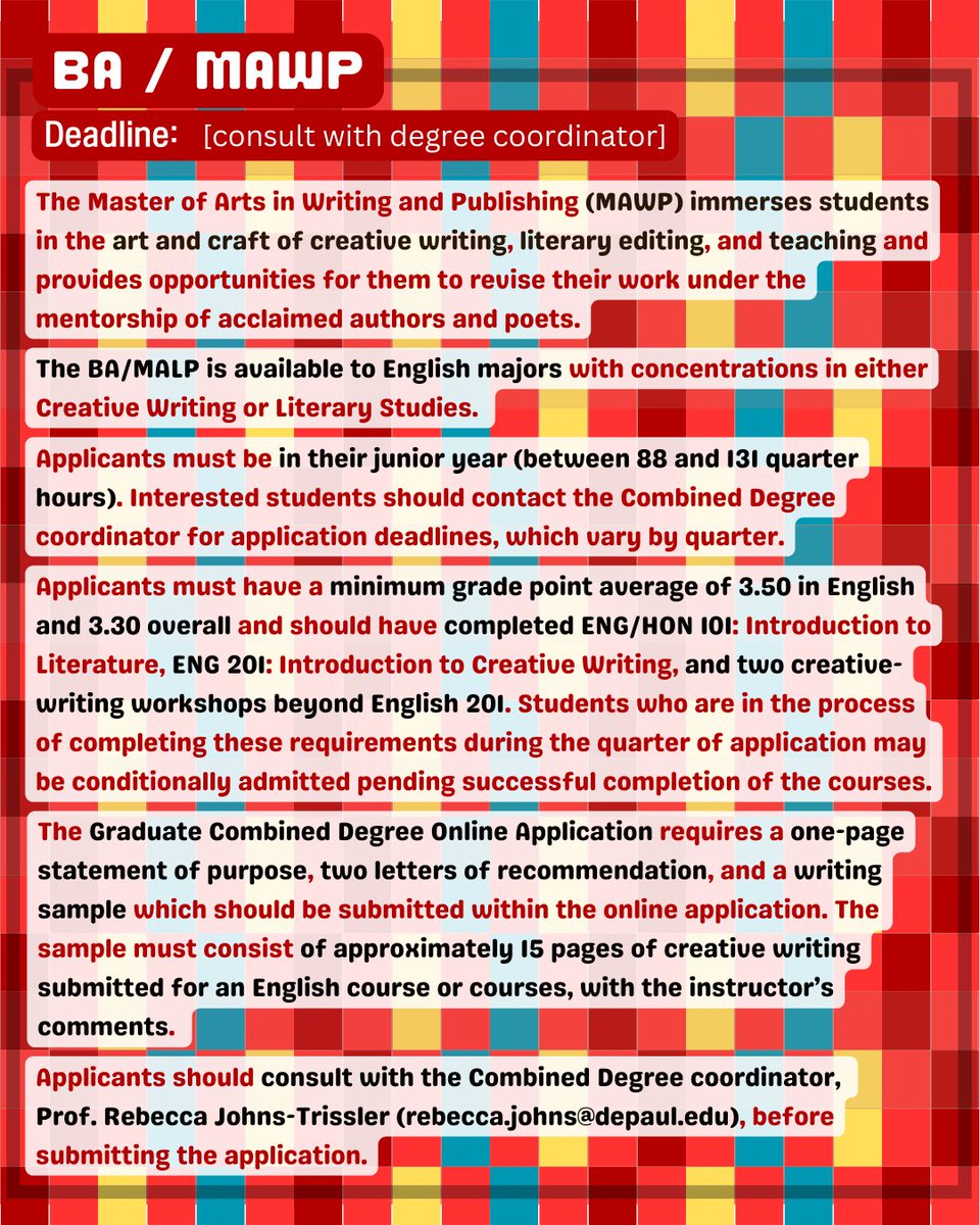 DePaul English tweet media