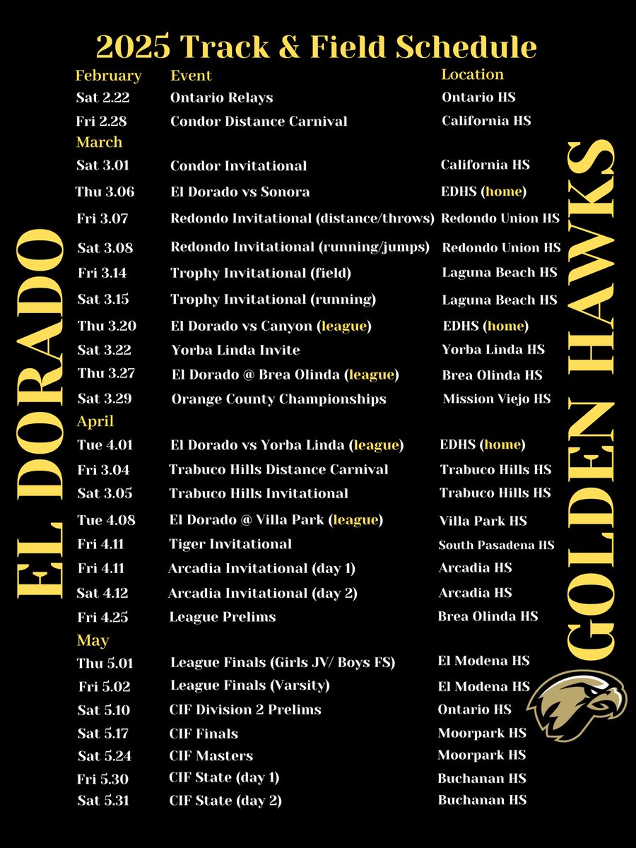 El Dorado Track & Field tweet media
