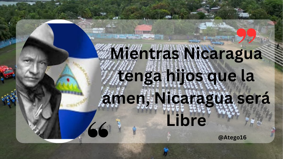 #UnidosEnVictorias ✊🏻
Somos continuadores del Legado de SANDINO ❤️🖤
Defensores de la Dignidad, de la Paz y la Soberanía 🇳🇮

#SandinoLuzyVerdad 
<a href="/FloryCantoX/">Flor y Canto 🇳🇮</a> <a href="/2_Flores2/">2_𝕱𝖑𝖔𝖗𝖊𝖘2</a> <a href="/EdgardSolorzan2/">Edgard Solorzano 🇳🇮</a>