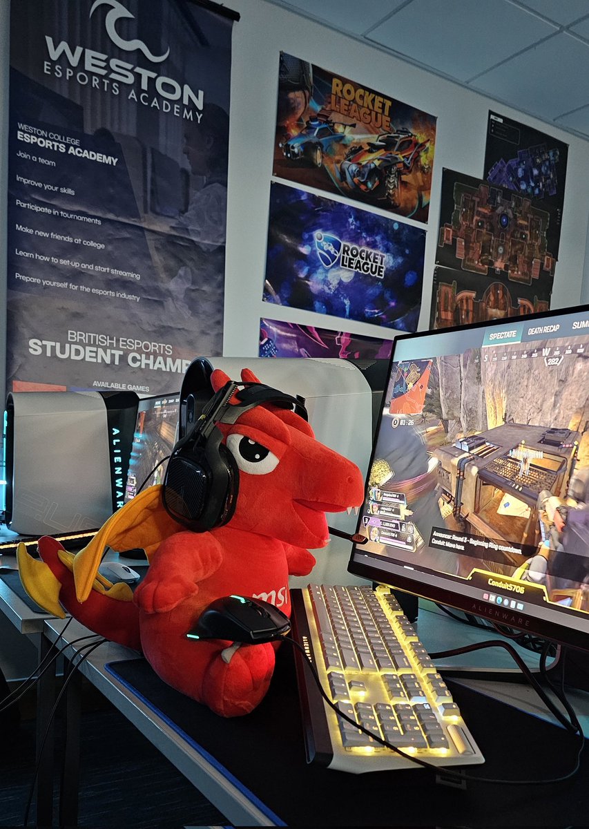 (Repost) We're back with <a href="/British_Esports/">British Esports 🎮 🚀 Ready for Champs Finals?</a> Student Champs this past week and we have our new <a href="/MSI__UK/">MSI UK</a> mascot, Lucky the Dragon, courtesy of our tournament with <a href="/viperschamber/">Viper's Chamber Tournament</a> <a href="/SCLEnigmaz/">SCL Enigmaz</a>  + <a href="/guildesports/">Guild Gaming</a> 
How cracked do you think he'll be?
#RideTheWave