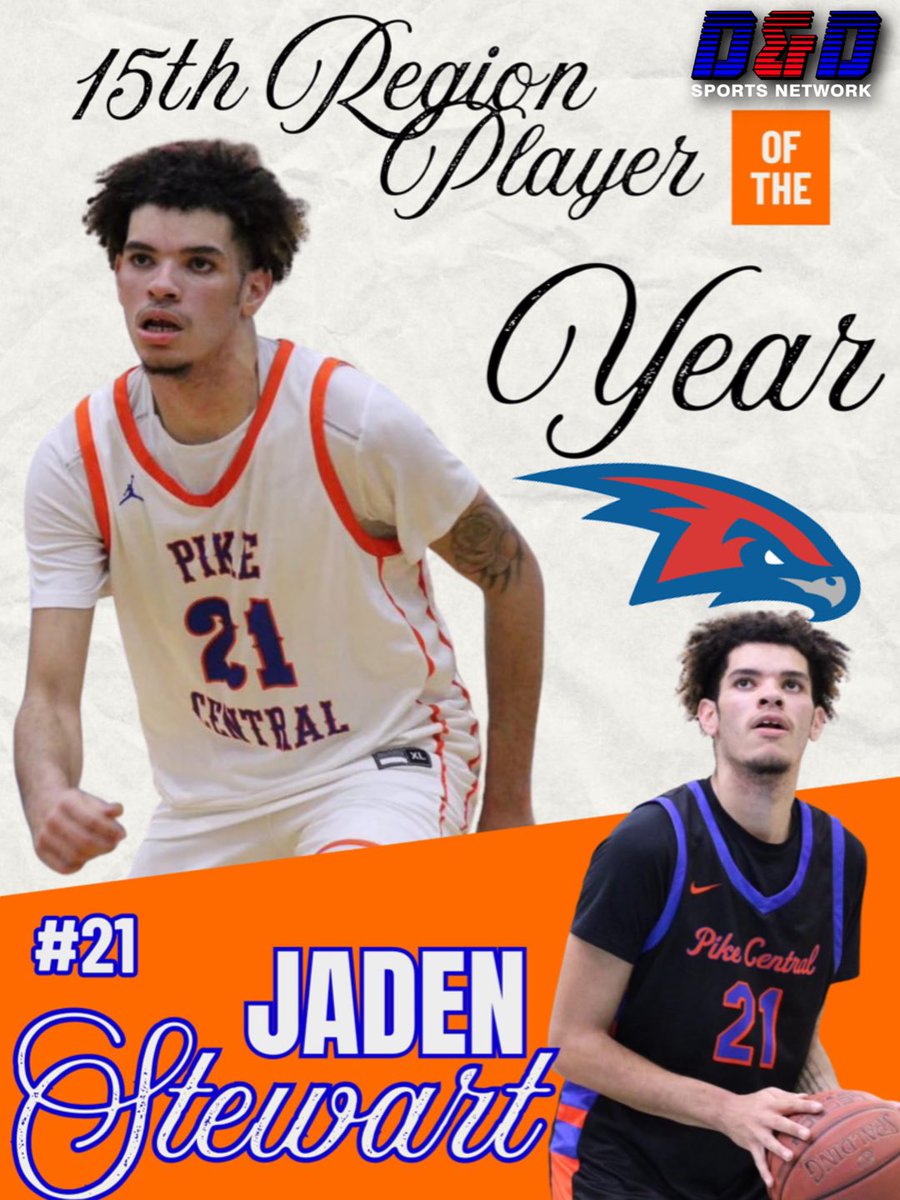 D&D Sports Network (@ddsportsnetwork) on Twitter photo Congratulations to Pike Central forward <a href="/TheBeastJay21/">Jaden Stewart</a>, he will be representing the 15th Region in the race for Kentucky’s “Mr.Basketball”, as he was named the 15th Region “Player of the Year” this morning!! Congratulations to Pike Central forward <a href="/TheBeastJay21/">Jaden Stewart</a>, he will be representing the 15th Region in the race for Kentucky’s “Mr.Basketball”, as he was named the 15th Region “Player of the Year” this morning!!
