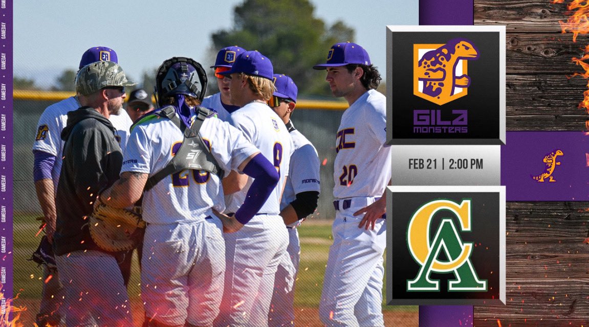 🔥GAMEDAY🔥

🆚Central Arizona
🏟️Mcswain Field
⌚️2:00 PM

#GoMonsters