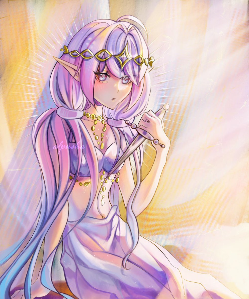 alpushart's tweet image. My Goddess⋰˚☆
#Art #OC #AnimeStyle