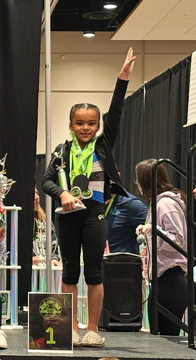 Congratulations to Logan on her First place finish at the 2025 Gasparilla  Gymnastics meet !! She also won a crisp 100 dollar bill from her VERY PROUD daddy 😢👍🏾🤸🏾‍♂️🤸🏾‍♀️