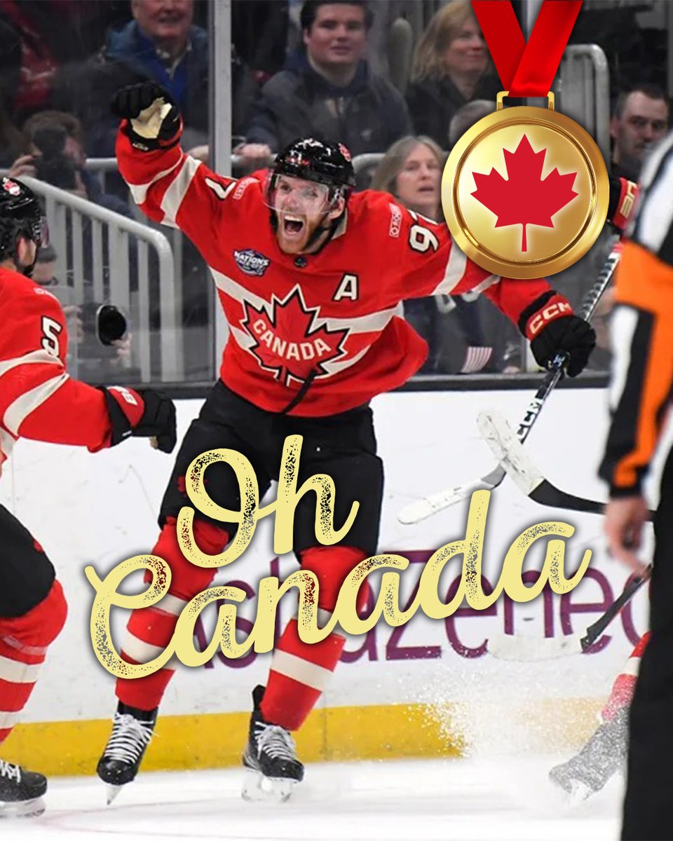 𝐎𝐇 𝐂𝐀𝐍𝐀𝐃𝐀, 𝐎𝐇 𝐂𝐀𝐍𝐀𝐃𝐀! 🏒🔥
Sing it loud, sing it proud! 𝐓𝐡𝐞 𝐛𝐨𝐲𝐬 𝐝𝐢𝐝 𝐢𝐭! Huge congrats to Team Canada for battling through every challenge and bringing home the first-ever 4 Nations Face-Off gold! #4nationsfaceoff #wearethechampions #teamcanada