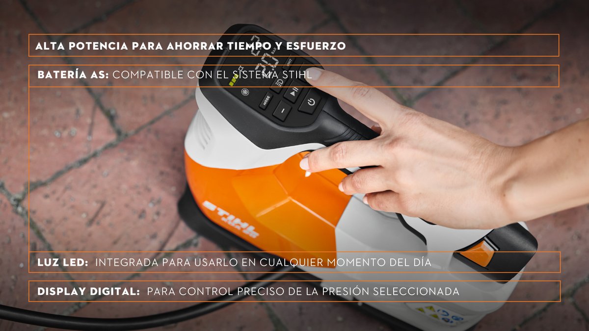 Stihl_ar's tweet photo. 👉 NUEVO LANZAMIENTO 👈
El KOA 20 es el compresor a batería que te hace la vida más fácil. Con su sistema 2 en 1, podes inflar neumáticos o desinflar colchones de aire con total comodidad. Su diseño compacto, luz LED integrada y pantalla digital lo hacen perfecto https://t.co/a2EOAYlMDQ