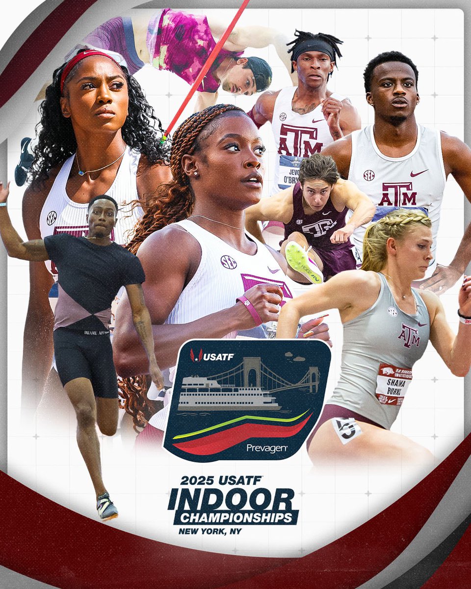 Good luck to all our Ags at the USATF Indoor Championships this weekend 👍

#GigEm // #AggieTF