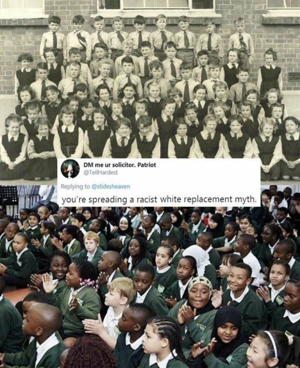 Suffragent_'s tweet photo. I keep hearing about a so-called great replacement.
If it were true - and that’s a pretty big if - why would our leaders want to replace an indigenous population?
Genuine question. https://t.co/leuDcX5MQV