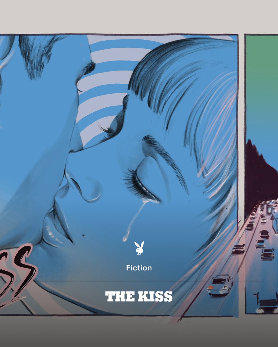 Playboy's tweet image. Playboy Fiction: The Kiss – ply.by/epnkne