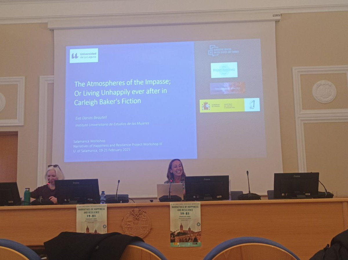 Transcanadian Networks (@ntranscanadian) on Twitter photo Finally, our PI <a href="/EBeautell/">Eva Darias Beautell</a> delivered her paper "The Atmospheres of the Impasse; or Living Unhappily ever after in Carleigh Baker's Fiction" Finally, our PI <a href="/EBeautell/">Eva Darias Beautell</a> delivered her paper "The Atmospheres of the Impasse; or Living Unhappily ever after in Carleigh Baker's Fiction"