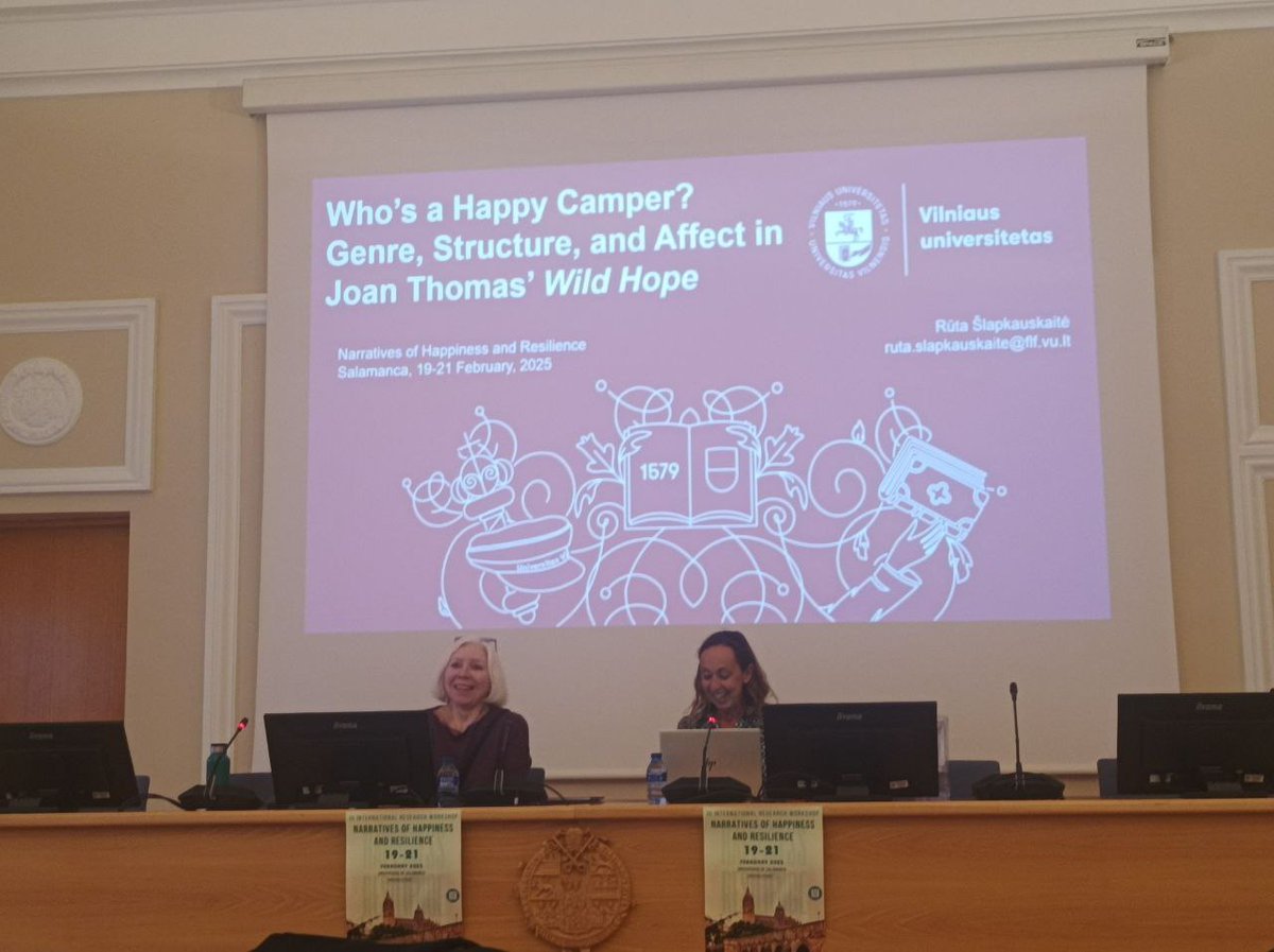 Transcanadian Networks (@ntranscanadian) on Twitter photo We continued with Rūta Šlapkauskaitė and her article "Who's a Happy Camper? Genre, Structure, and Affect in Joan Thomas' Wild Hope" We continued with Rūta Šlapkauskaitė and her article "Who's a Happy Camper? Genre, Structure, and Affect in Joan Thomas' Wild Hope"