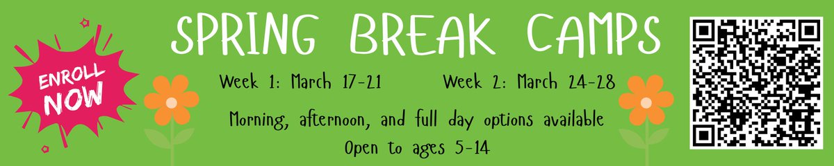 Spring's almost here! 
KCYA has TWO full weeks of fun and engaging Spring Break Camps for students ages 5-14.
Enroll now!
campscui.active.com/orgs/KansasCit…