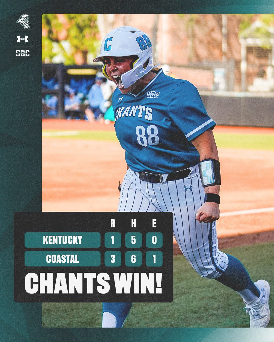 Coastal Carolina SB (@coastalsoftball) on Twitter photo It just meansโฆ
#ChantsUp | #TealNation It just meansโฆ
#ChantsUp | #TealNation
