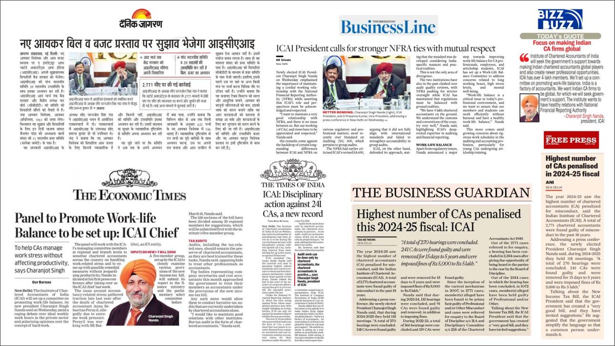 CSNikhilHJoshi's tweet image. #CMACSfortaxaudit 
#TaxauditforCSandCMA 
#taxaudit 
#ICSI
#ICAI
#NirmalaSitharaman

ICAI claims &apos;Tax Audits&apos; are their forte. 

At the same time they also claim that &apos;Highest number of CA&apos;s penalised this 2024-25 fiscal&apos; &amp;amp; &apos;Disciplinary actions against 241 CA&apos;s, a new record&apos;.🤣