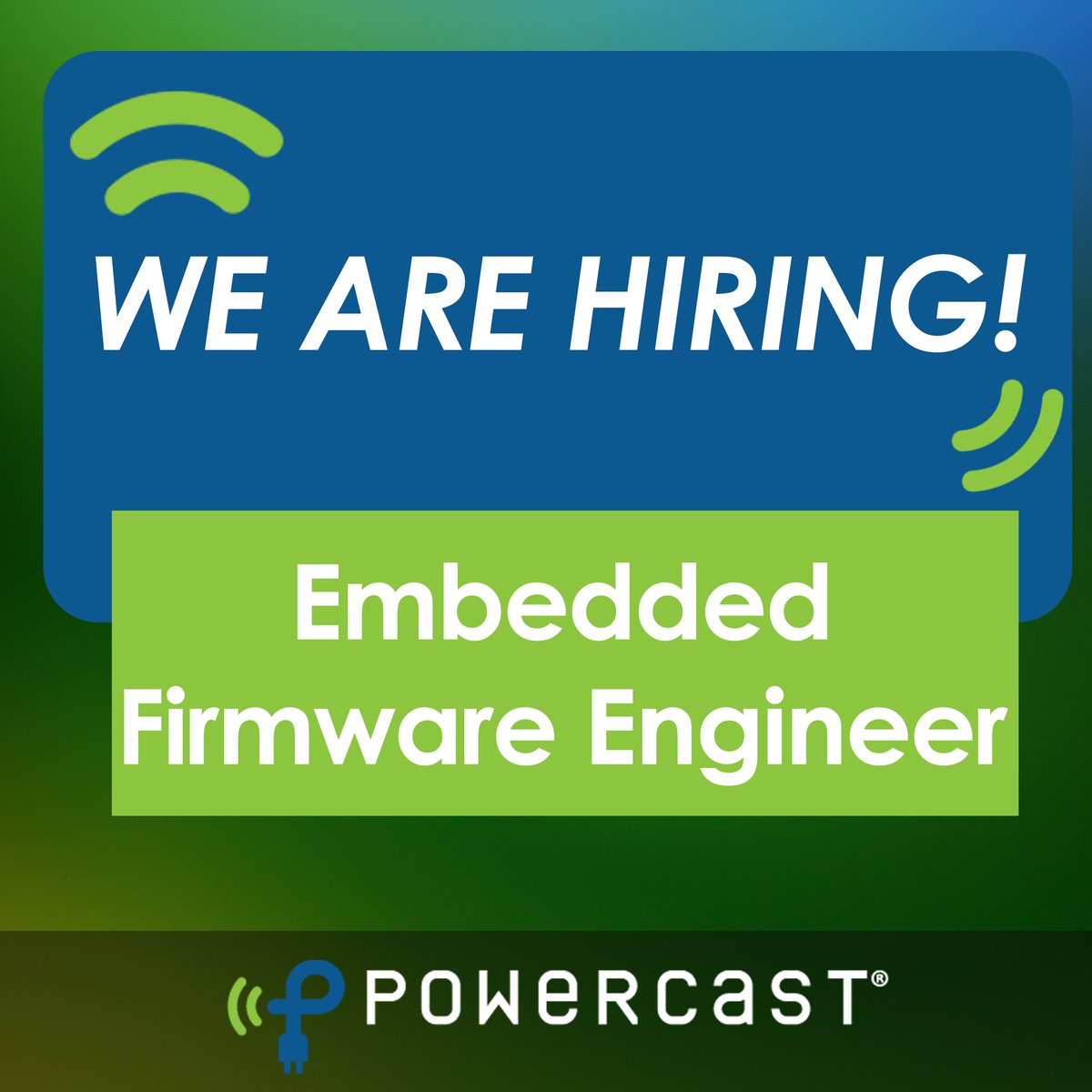powercastco's tweet image. We’re looking for an Embedded Firmware Engineer to join a great team here at Powercast and make an impact in the world of wireless power!
📍 Apply now and be part of a groundbreaking company!
bit.ly/43aOxVx
#Powercast #Wirelesspower #EmbeddedEngineer #Hiring #TechJobs