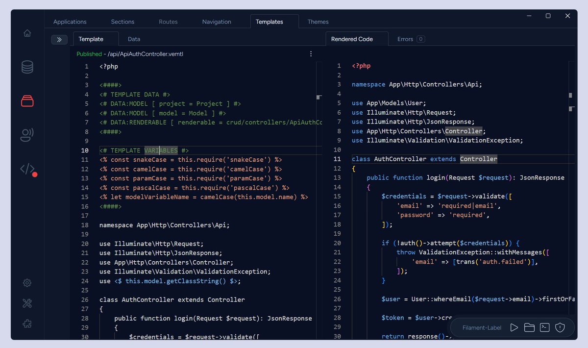 After a long time, the Templates Editor is finally working on Vemto v2. It will be released next week with some bug fixes and important news!