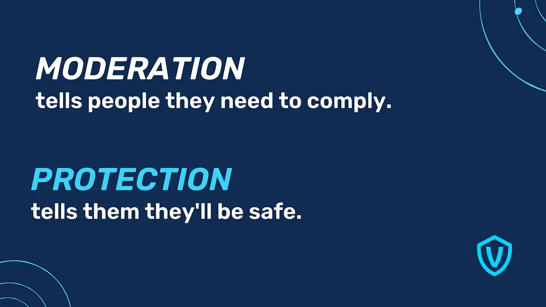 RealVoicePatrol's tweet image. Words matter. 'Moderation' controls, 'Protection' empowers.
Let’s stop normalizing overreach and focus on safer, more ethical communities. Click below to learn more!
medium.com/@voicepatrol/w…
#GamingIndustry #Protection #VoiceProtection #GamingInnovation