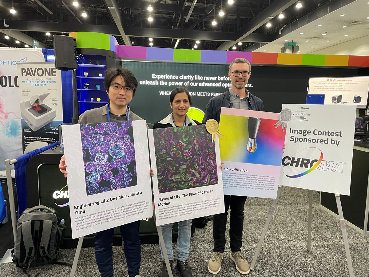 Congratulations to the winners of the #BPS Art of Science contest! In tie for second place is Ryota Sakamoto from Yale University and Mateus Dyla from Novozymes. In first place was Mamta Amrita-Nayak from Hannover Medical School.
