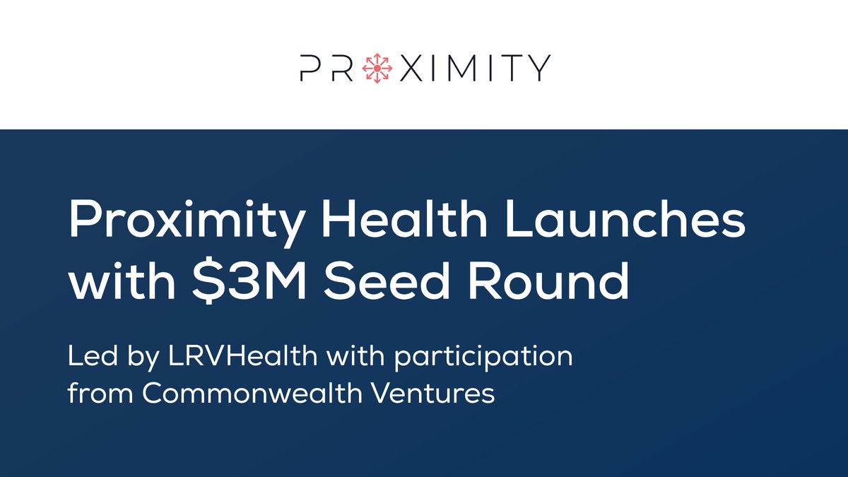 LRVHealth's tweet image. We are thrilled to lead Proximity Health’s seed funding round and collaborate with Scott Johnsen and his team as they work to transform the way covered entities manage their 340B programs. Learn more about their latest accomplishments here: proximityhealth.com/press