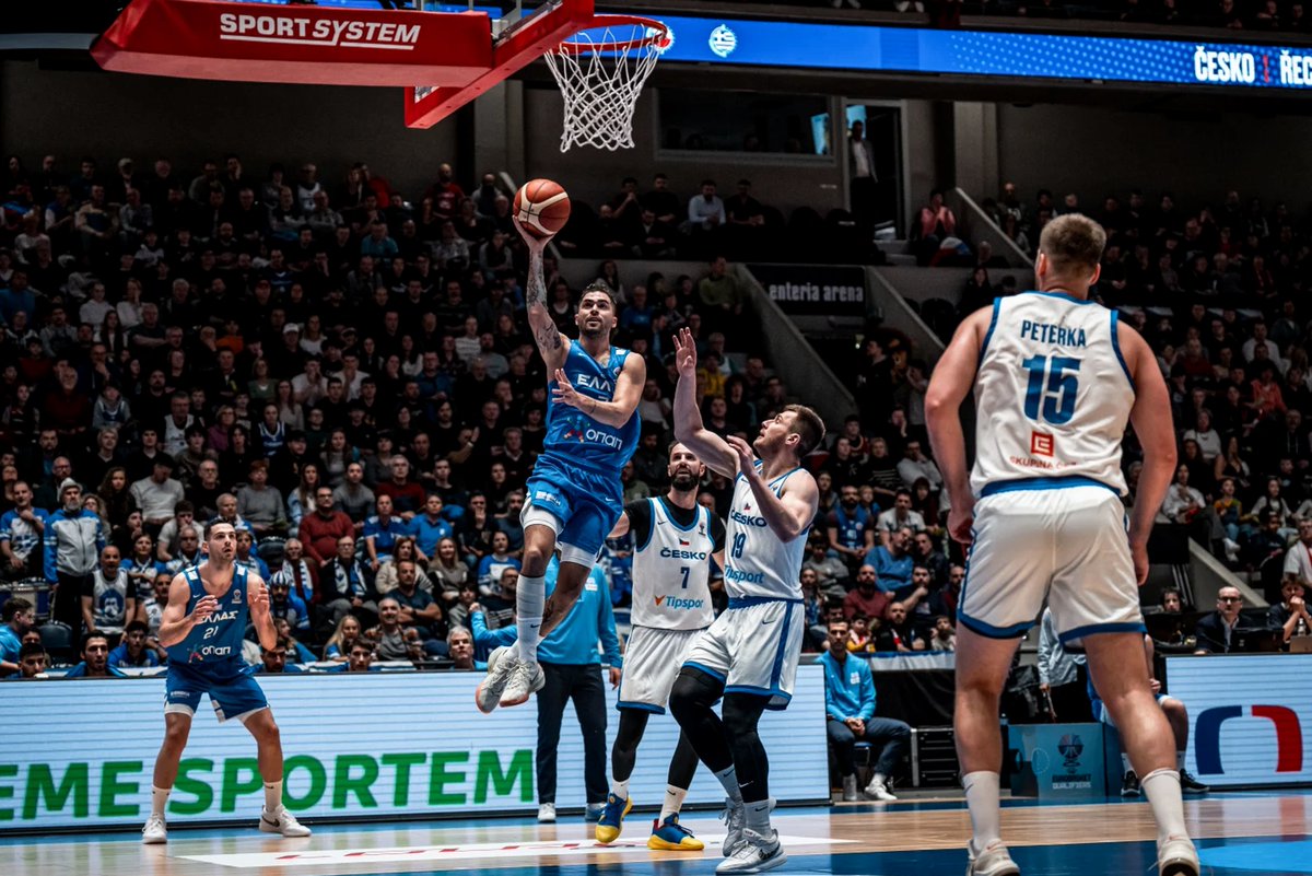 novasportsgr's tweet image. Τέλος αγώνα
Τσεχία - Ελλάδα 89-93!
#HellasBasketball #EuroBasket2025 #Qualifiers #czbasketball